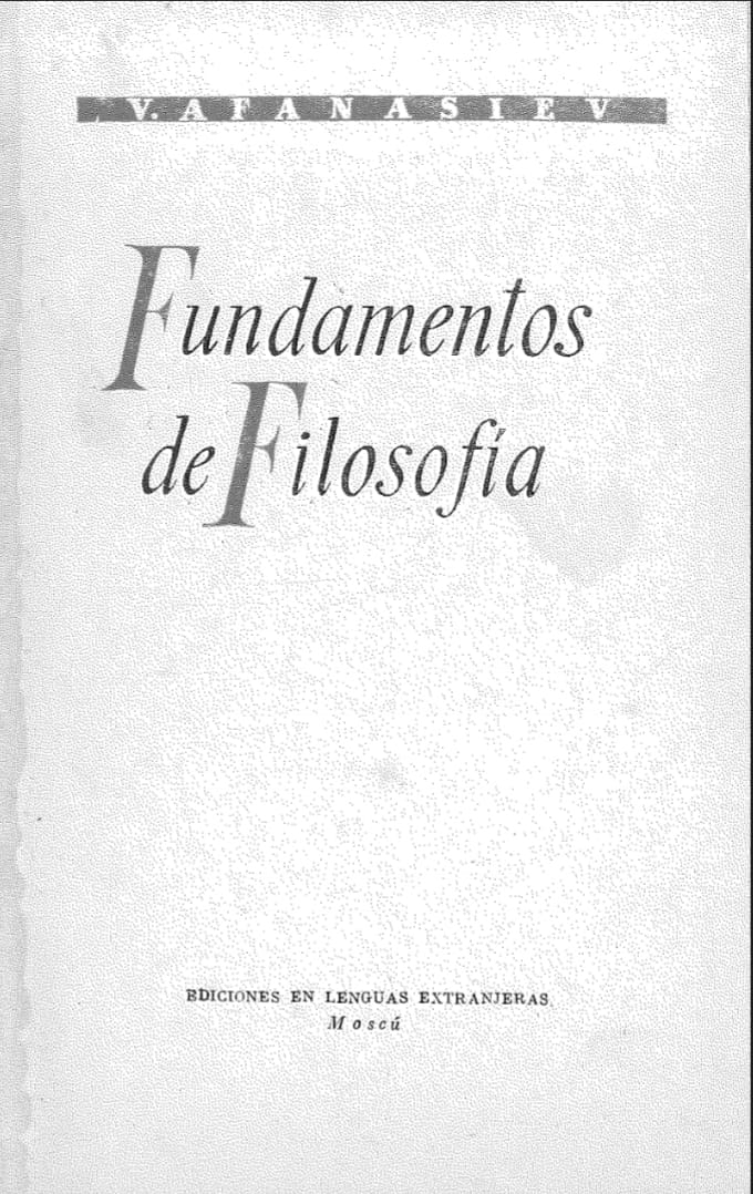 Portada de Fundamentos de Filosofía